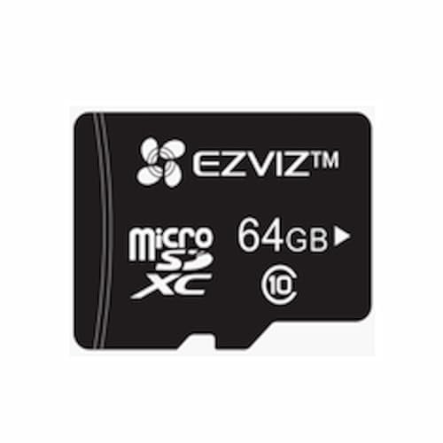 EZVIZ Carte Micro SD 64Go, Carte Mémoire microSDHC, Vitesse de Lecture Allant jusqu'à 90MB/S, Classe 10, U3, UHS-I