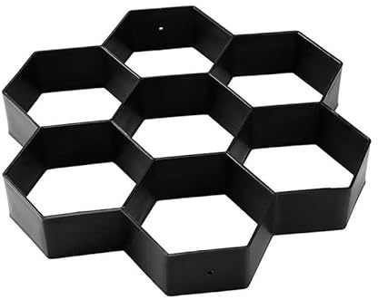 SkyjOy Beton Schablonen Wegmacher-Form, wiederverwendbar, Beton, Zementstein, Pflaster, Gehform, DIY, Beton, Ziegelform, Betonformen, Gartendekoration Betonformen (Color : B 30x30cm)