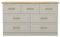 Galano Cleverton 3+4 Drawer Chest – Storage Cabinet with Drawers for Bedroom, Entryway, or Hallway – Closet Organizer for Clothes & Essentials (Light Grey/Oak)