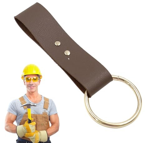 Kasmole Hammer Loop for Tool Belt,Hammer Holsters Loop Holder - Storage Organizer Hammer Loop, PU Leather Hammer Hook, Belt Tool Holder for Hammers, Hatchet & Mallet