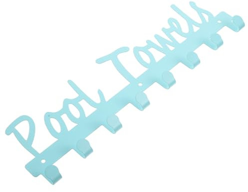 Ciieeo gancho para toallas de piscina decoración exterior colgador de pared para sombreros rugerizado toallero piscina colgador de llaves colgador de toallas para exterior percha ropa
