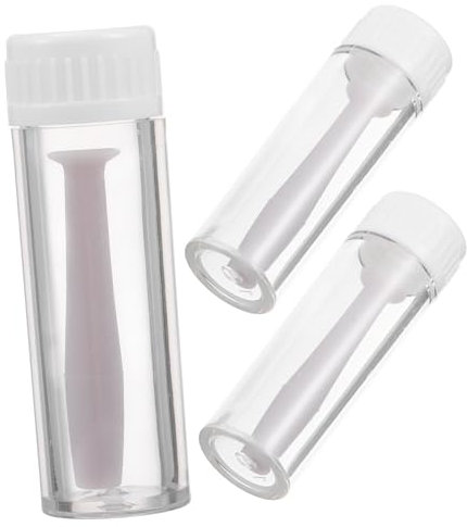 PLAFOPE Silicone Lens Stick for Contacts 3 Pack Reusable Suction Applicators Storage Box for Daily or Travel Use