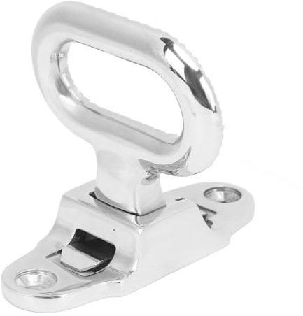 Fockety Marchepied de Mât Pliant, Marche de sécurité Pliante en Acier Inoxydable 316 Poli Miroir, Marche de Mât de Bateau à Bande de Roulement en Diamant Antidérapante, Ouverture