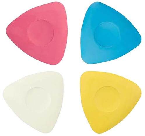 leersao Gesso da Sarta 4 Pezzi, Gesso Sarta Colorato, Triangolo di Alta qualità Gesso per Sartoria, Gesso Sarta è Adatto per Marcare Vari Tessuti e Pelli
