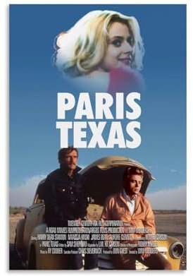 RISUANHENM Poster Paris Texas, Raumdekoration, künstlerisches Poster für Zimmer, ästhetische Leinwand, Wandkunst, Schlafzimmer-Dekor, 30 x 45 cm, ungerahmter Stil