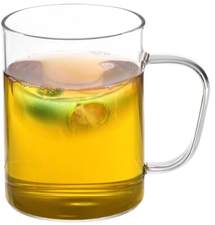 PATIKIL 500ml Glass Measuring Cup, 3.3 Borosilicate Glass Mug Liquid Cups Beaker with Clear Handle for Kitchen, Clear