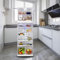 BCJMKDX Fridge Sticker Full Covering Door Fridge Covers Decor, Freezer Skins Wall Stickers for Kitchen Decal, Transparent Fruits ice Cream Vegetables(S: 60x150 cm)