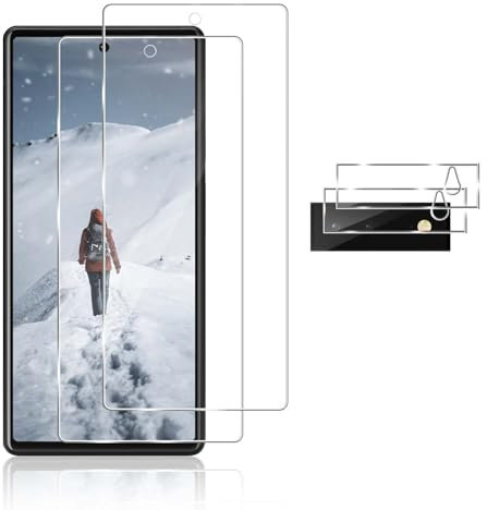 REROXE Schutzfolie für Panzerglas für Google Pixel 6, 2+2 Stück Blasenfreie 0 Staub & Blasen Kratzfest Pixel 6 Displayfolie, Bläschenfrei Kristallklar Google Pixel 6 Displayschutz