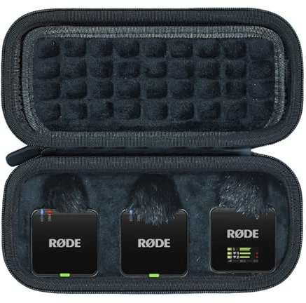 Case Compatible with RØDE Rode Wireless GO Gen 3/ II Compact Wireless Mic,Black(Only Case)