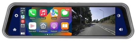 AMPIRE Smartphone-Spiegelmonitor 22.9cm (9) mit AHD Dashcam & RFK-Eingang