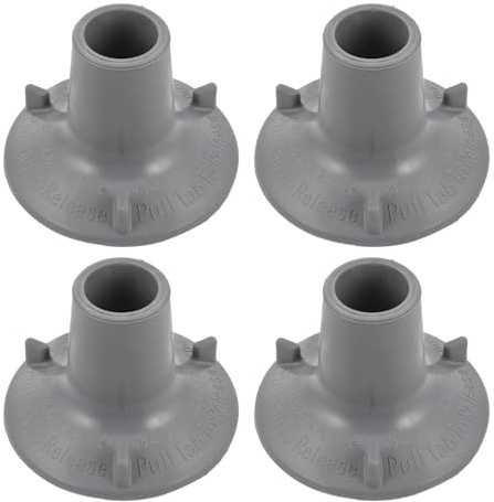 LIFKOME 4 Pezzi Piedini Per Corrimano Per Wc Sedia Da Doccia Accessorio Per Corrimano Per Wc Piedini In Gomma Con Ventosa Per Sedia Gambe Per Sostituzioni Accessori Per