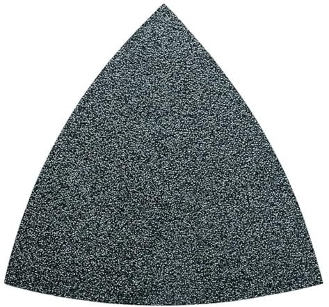 FEIN Schleifblätter Korn 240, 50 Stück (Korund Schleifkörner + Vollkunstharzbindung, Kantenlänge 80 mm, ungelocht) 63717090018