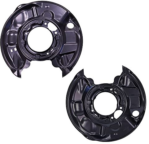 BESTPRICE 2x Ankerblech hinten links & rechts Spritzbelch Deckblech für Bremsscheibe Kompatibel mit MERCEDES-BENZ C-Klasse (W203) (CL203) (S203), CLC (CL203), CLK (C209) (A209), SLK (R171)
