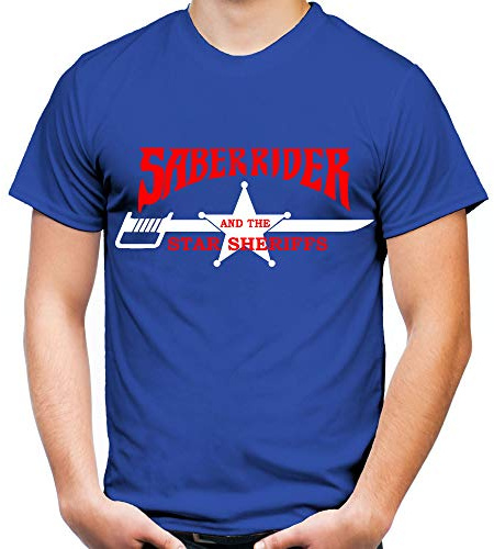 Saber Rider and The Star Sheriffs Männer und Herren T-Shirt | He-Man Trickfilm 80er Kult | M1