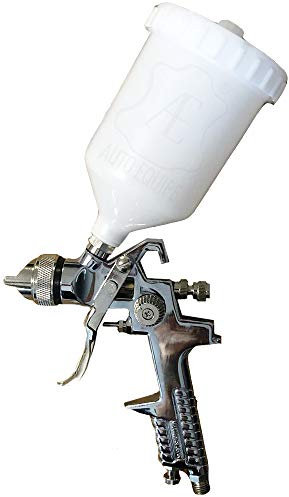 Pistola pulverizadora para pegamento, pintura, etc. aerógrafo con depósito de 600 cc boquilla de 1,7 mm