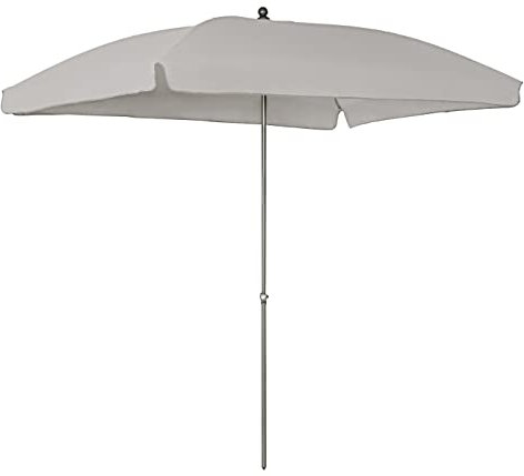 Dehner Sonnenschirm Keros, ca. 266 x 170 x 255 cm, Aluminium/Polyester, beige