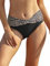 SHEKINI Fondo Bikini per Donna Triangolo Classico Ruched Bikini Nuoto Tronchi Culotte Slip Costumi da Bagno Pantaloncini da Spiaggia (XXL, Nero Leopardo Sfondo di Loto)