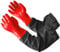Eiito PVC Sandstrahlerhandschuh, wasserdicht, für Aquarium, Teichpflege Handschuhe 25-inc -Rot One Size