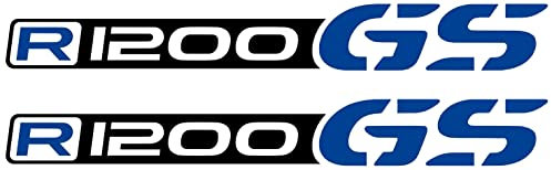 n.2 Adesivi compatibile con/sostitutivo per BMW Motorrad R 1200 GS Adventure (nero-blu)