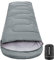 KingCamp Schlafsack Winter Outdoor Warmer Deckenschlafsack Tragbar Leicht 3-4 Jahreszeiten Camping Schlafsack für Kinder & Erwachsenen beim Camping Trekking 1.9 KG Grau L