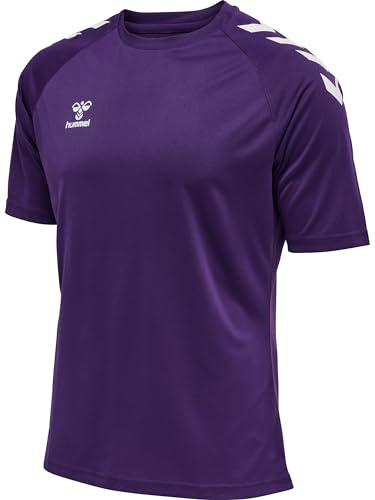 hmlCORE XK CORE Poly T-Shirt S/S, ACAI/White, 2XL