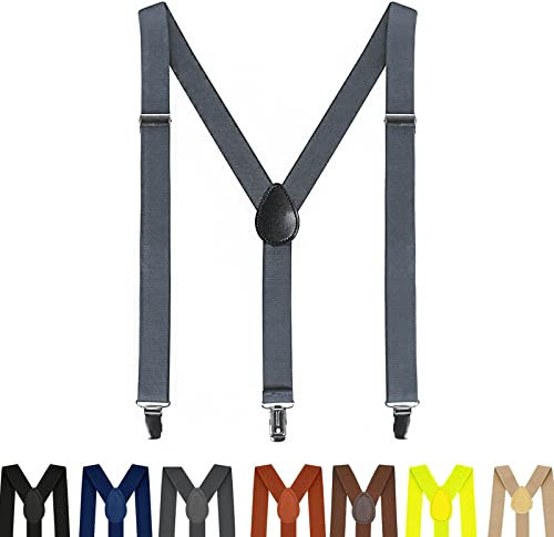 AONAT Hosenträger für Herren Heavy Duty Men Braces breit extra starken Clips Y Form Durable Elastic Verstellbare Herren Hosenträger - Lang Eine Größe Passt Alle Männer und Damen