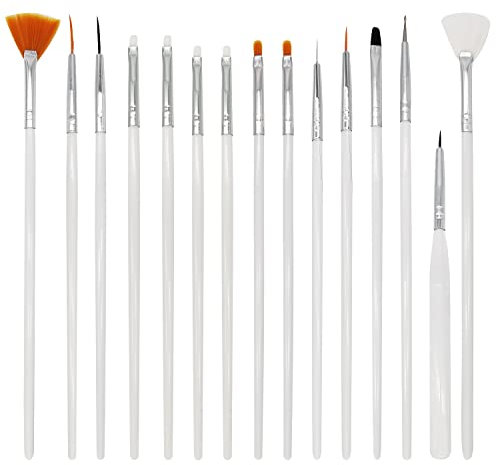 ALLY-MAGIC Cake Painting Brushes, Fine Paint Brush Safe Cookie Decoration Brushes Sugar Watercolor Art Paint Brushes Face Paint Brushes Model Paint Decorating Brushes Y4-CHBTZ(White)