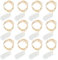 Firschoie 12 Pièces Guirlande Lumineuse à Pile, Guirlande LED 2.2 M Fil de cuivre étanche, Guirlande lumineuse blanc chaud, pour décoration de maison/ festival(blanc chaud)