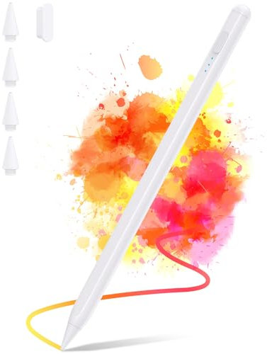 Magnetic Wireless Charging Stylus Pen for iPad (2018-2022), Palm Rejection, Tilting Detection, Compatible with iPad Pro 11/12 in,iPad Mini 5/6th,iPad Air(5/4/3rd Gen),iPad (10/9/8/7/6th)