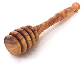 medina mood Honey Spoon, Honey Lifter, Length 10/12/15 cm, Honey Dosing Spoon, Wooden Spoon, Handmade from Olive Wood (Length: 12 cm)