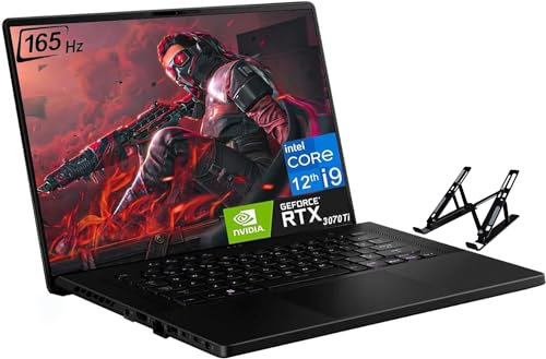 ASUS ROG Zephyrus Gaming Laptop, 16 WQXGA 165Hz Display, 12th Gen Intel-Core i9-12900H (14-Core), GeForce RTX 3070 Ti, 16GB DDR5 RAM, 1TB SSD, WiFi 6E, Windows 11 Home, Off Black