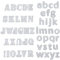 Amaxiu 53 Pcs Alphabet Schneiden stirbt, Metall Buchstaben Schablone stanzt Prägung Vorlage Karte machen Zubehör für Scrapbook Karten Album DIY Handwerk Halloween Weihnachten(Groß + Kleinbuchstaben)