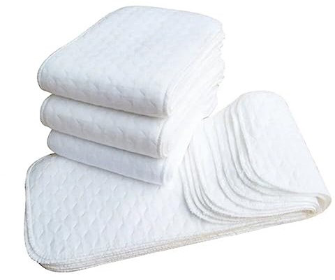 Luxylei Wiederverwendbare Babywindeln Aus Stoff, 20 Stück/Set, 3-lagiger Einsatz, 100% Baumwolle, Waschbar, Babypflege, Wiederverwendbare, Umweltfreundliche Windelhöschen