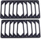 Azwamkue 10Pcs 120mm Anti-Vibration Silicon Fan Gasket Noise Reducing Gasket Pad for PC Computer Case Fan