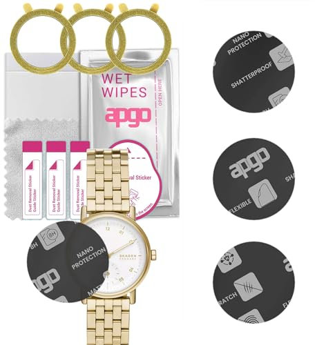 apgo 3x MATTE Hybrid Glass Screen Protector for Skagen Kuppel Lille Two-Hand