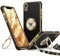 XYZ Cover per iPhone XR con Supporto, Custodia con Doppio Anello a Forma di Cuore con Cordino per Ragazze e Donne, Custodia Protettiva di Lusso per iPhone XR, Nero