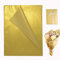 Goldenes Seidenpapier, metallisches Geschenkpapier, 50 Blatt, 14 x 20 Zoll, für Hochzeits-, Geburtstags-, Jubiläums- und Valentinstagsdekoration