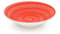 Memento Table Set 6 piatti Fondi 23 cm in ceramica Made in Italy, dipinti a mano (Rosso, Fondi)