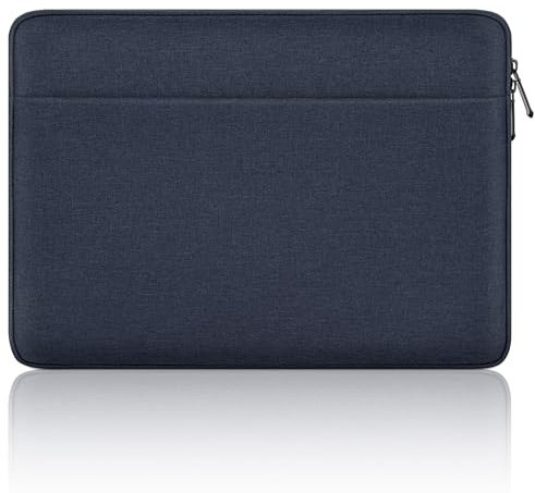 JOOEER 13 Pollci Custodia Laptop Sleeve Compatibile per 13 Pollici MacBook Air/Pro 14 Pollici MacBook M1 M2 M3 M4 Computer, Custodia Protettiva Impermeabile Laptop in Poliestere con Tasca, Blu Navy