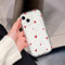 Einaily Hülle für iPhone 11, Handyhülle für iPhone 11 Transparentes Klares Weiches TPU Hülle mit Herz Muster, Ultra Dünne Stoßfest Kratzfeste Silikon Gel Schutzhülle für iPhone 11 (6,1) - Herz Rot