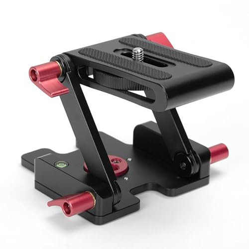 Reflex Camera Z-Type Foldable Quick Release Plate, Durable Aluminium Tripod Adapter, 360° Rotation, Quick Setup, Stable Mount for DSLR & Video Cameras, Ideal for Smooth Angles & Precise Shots