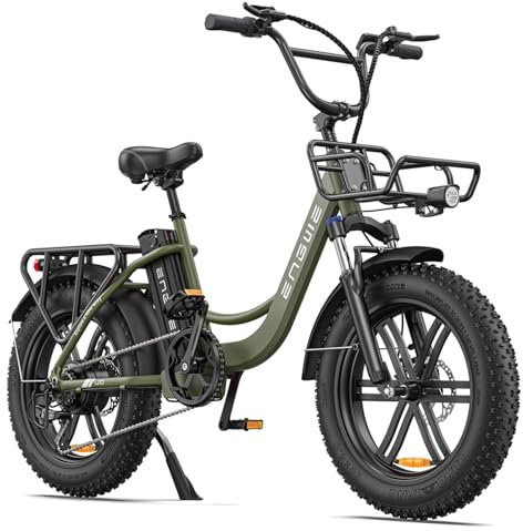 Fafrees 20 Zoll E-Bike für Herren, Elektrofahrräder bis zu 150KM mit 48V 13AH Akku, 25Km/h Elektrofahrrad Mit Drehmomentsensor, ENGWE L20 Boost (Grün)