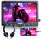 10,5 Zoll Auto DVD Player mit 5 Stunden Akuu, HDMI-Eingang, Kopfhörer, Auto TV Monitor Rücksitz für Kinder, Unterstützung von USB/SD