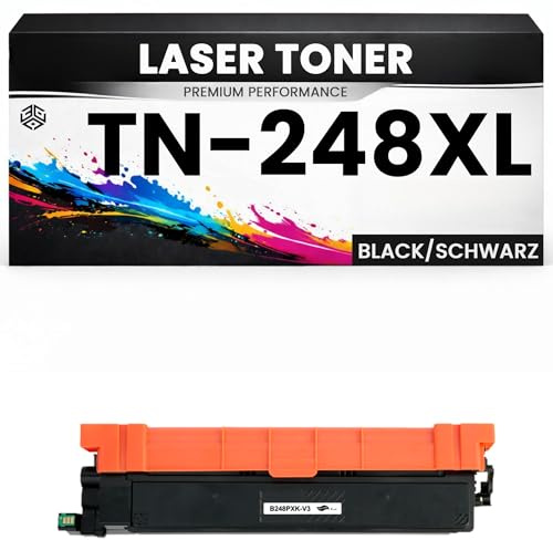 XXL Toner TN-248XLK Schwarz hochwertige Brother Alternative TN248 X wie Original für HL-L3215cw/3220cwe/3220cw/3240cdw/8230cdw/8240cdw