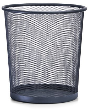 Zeller 17740 Corbeille à Papier Grille métallique Anthracite Diamètre 26 cm Hauteur 28 cm