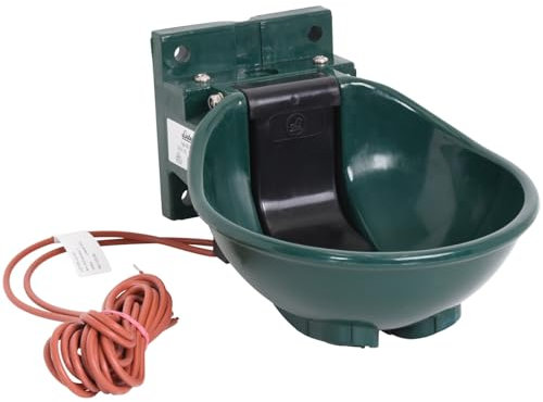 Lister Heizbares Tränkebecken SB 2 H mit Heizkabel 24 Volt / 45 Watt (Frostschutz bis ca. -30°C) - mit Druckzungenventil 24 Volt - Tränke Kuh Kühe Rinder Pferd Pferde Stall
