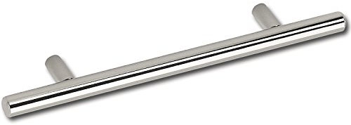 SIRO 885-178ZN1 Griff Salra ø 12 mm, LA, Breite 178 mm, verchromt poliert, Stahl Chrom Glänzend, Lochabstand 96 mm