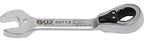 BGS 30712 | Ratschenring-Maulschlüssel | kurz | umschaltbar | SW 12 mm