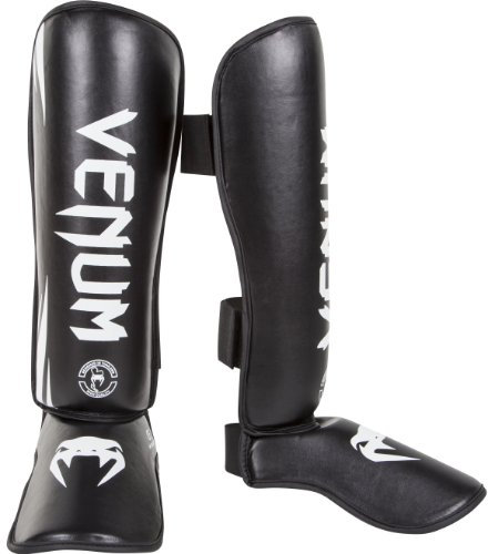 Venum Erwachsene Schienbeinschutz Challenger, Schwarz/Weiß, XL