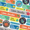 123 Name Labels for Kids No Iron Name Tags for Clothes Name Stickers for Water Bottles, School Uniform, School, Nursery, Care Homes, Washable and Dishwasher Safe for Children (Space)